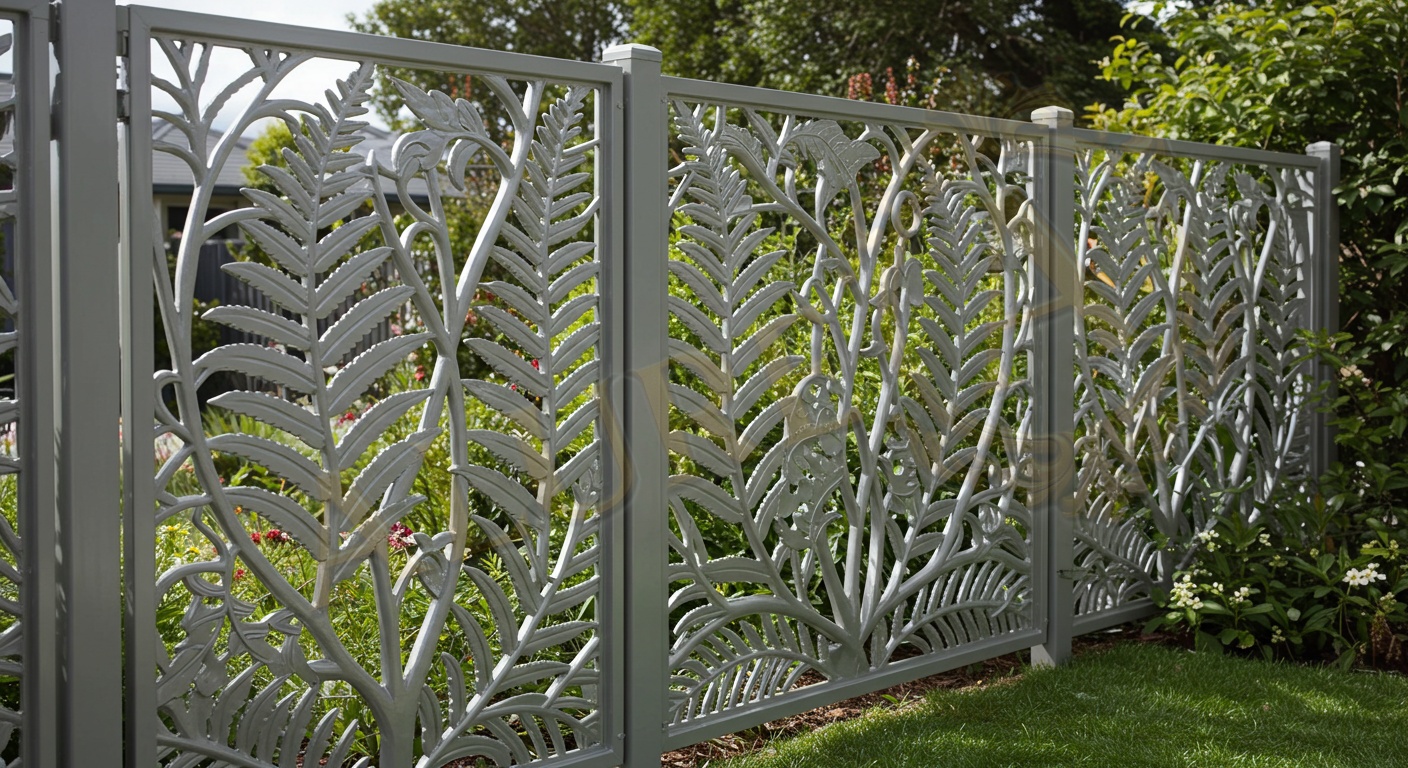 Fern Bloom Panel Fence